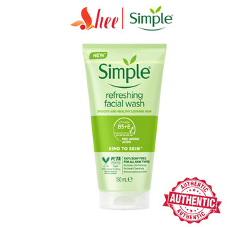 Sữa Rửa Mặt Simple Cho Da Nhạy Cảm Gel Kind To Skin Refreshing Facial Wash Gel