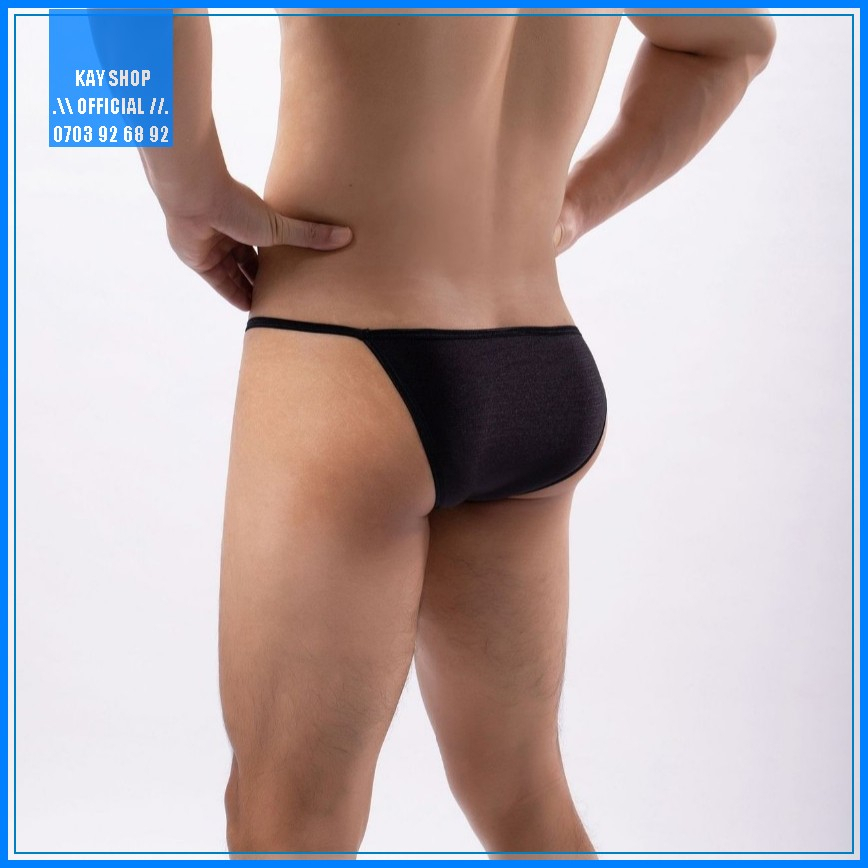 Quần lót nam tam giác sexy thun lạnh mát phong cách mới - Quần sịp nam cạp lưng mini tôn mông căng quyến rũ