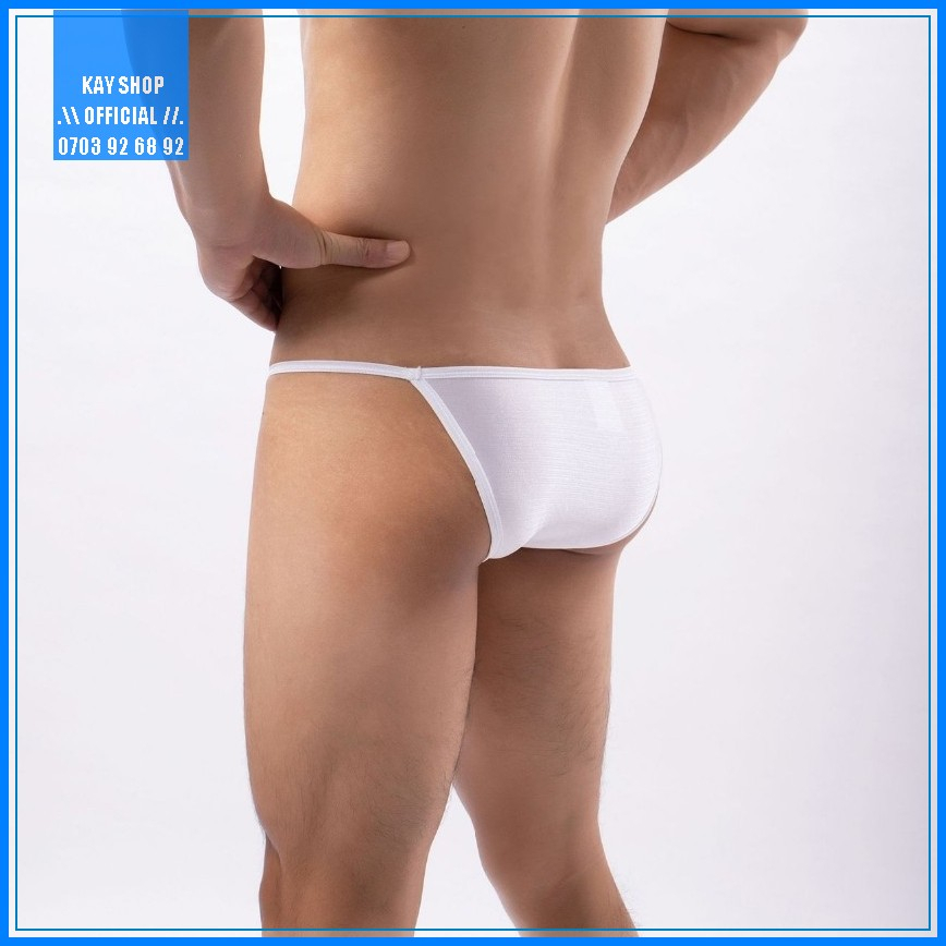 Quần lót nam tam giác sexy thun lạnh mát phong cách mới - Quần sịp nam cạp lưng mini tôn mông căng quyến rũ