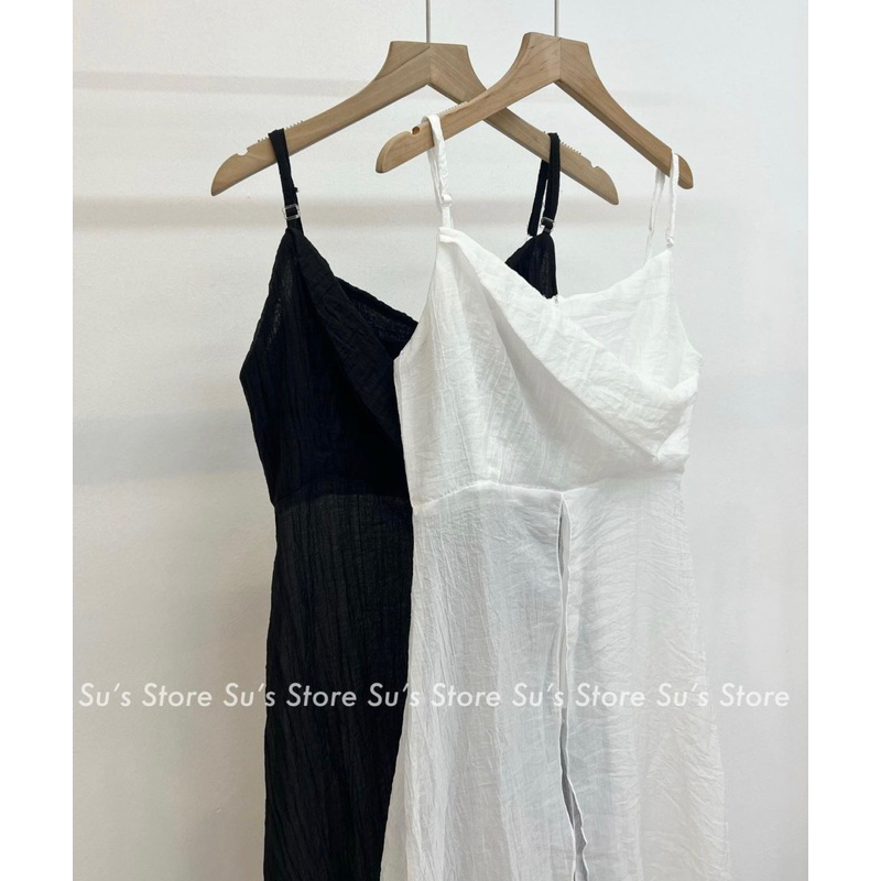 [NEW]ÁO 2 DÂY ĐŨI XẺ TÀ DÁNG DÀI KHOÁ SAU siêu trendy