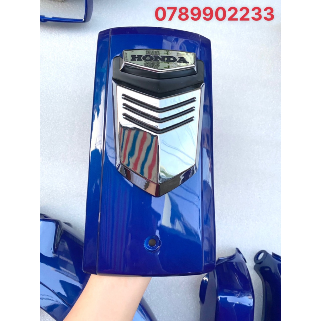 DÀN ÁO XE SUPER DREAM MÀU XANH DƯƠNG CÓ ĐÈN ĐẶC BIỆT