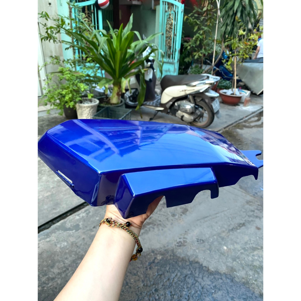 DÀN ÁO XE SUPER DREAM MÀU XANH DƯƠNG CÓ ĐÈN ĐẶC BIỆT