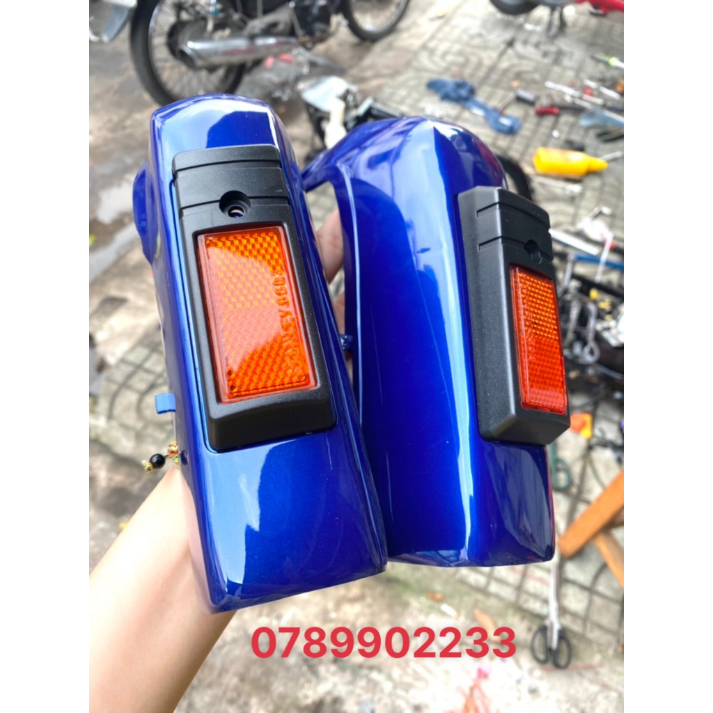 DÀN ÁO XE SUPER DREAM MÀU XANH DƯƠNG CÓ ĐÈN ĐẶC BIỆT