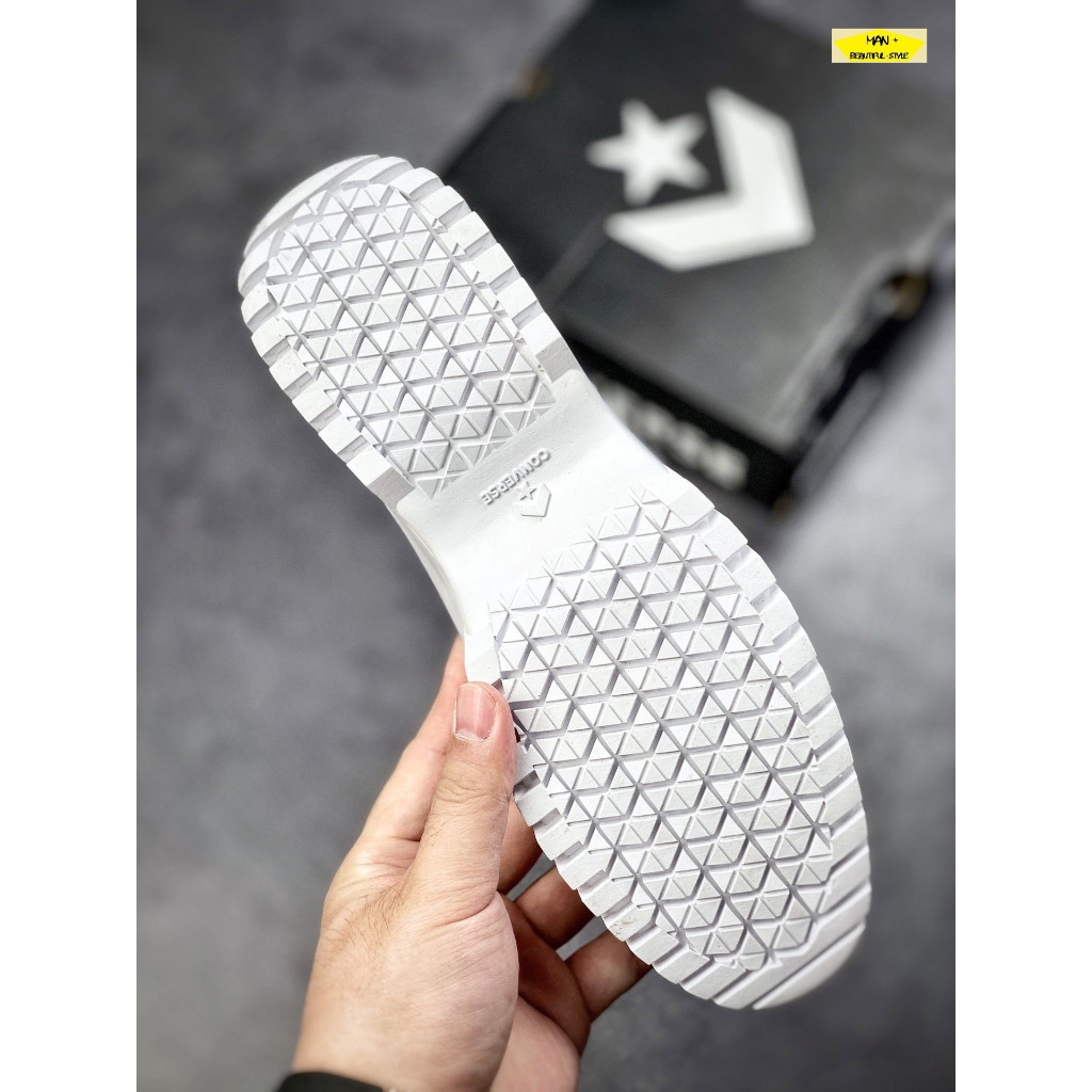 Giày thể thao nam nữ Sneaker Converse Chuck Taylor All Star Lugged 2.0 Leather Black High, Giày Converse cổ cao màu đen