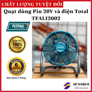 Quạt dùng pin 20v và điện total tfali2002