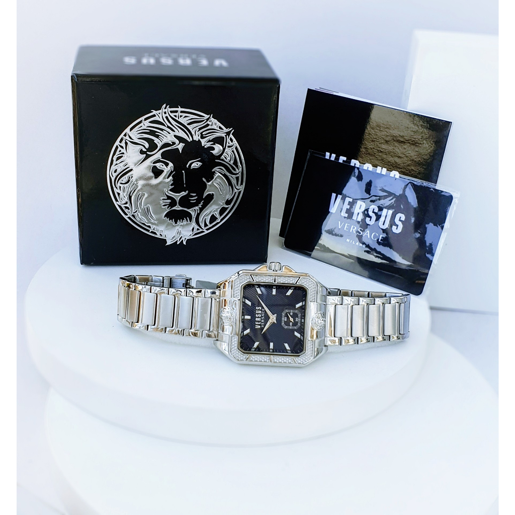 Đồng hồ chính hãng nam Versus mẫu new for men - Máy quartz pin - Kính cứng