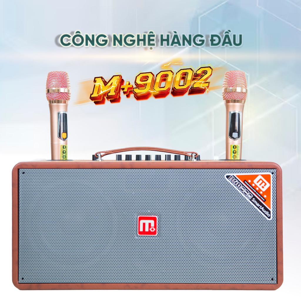 Loa Karaoke Kéo Xách Tay Malata M+9002 nhỏ gọn tặng kèm 2 mic.