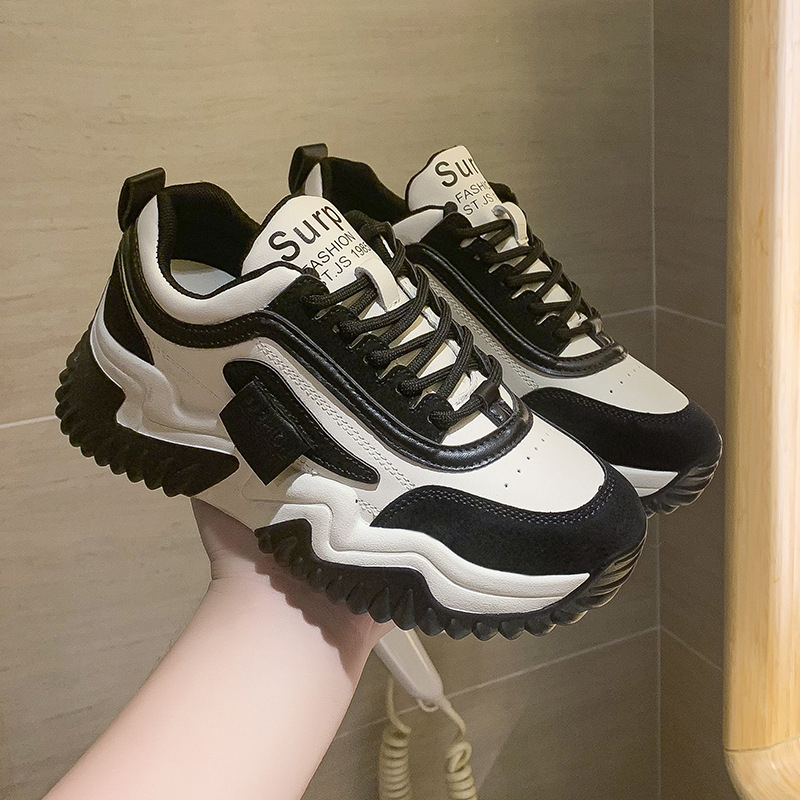 Giày thể thao nữ AZARA - giày ullzzang màu  Đen- Nâu, năng động, cá tính- M7309