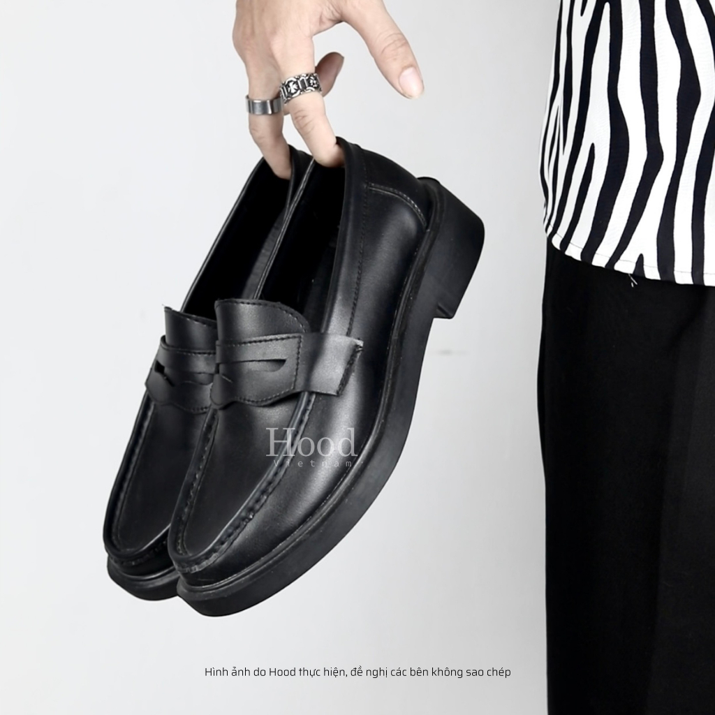 Giày Pennyloafer Hood - Đế cao su đúc nguyên khối - Da chống nhăn