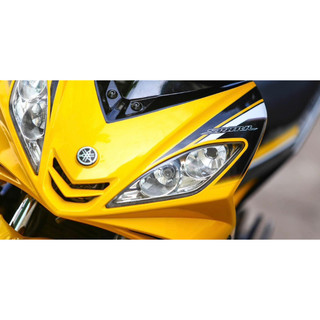 Tem spark trắng đen hot trend exciter 2010 xe vàng