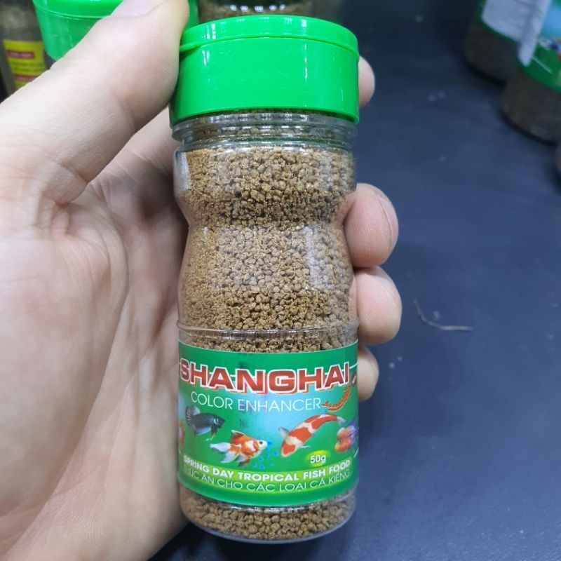 Cám Cá ShangHai Lọ Nhỏ 50G -Thức ăn tốt cho cá cảnh - Shop chuyên sỉ phụ kiện thủy sinh