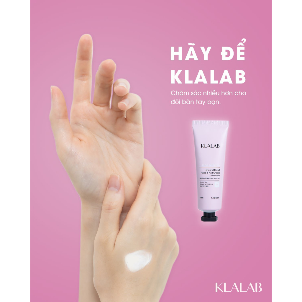 Kem Dưỡng Da Tay & Móng Tay KLALAB Mineral Relief Hand & Nail Cream 50ml - K2V Shop