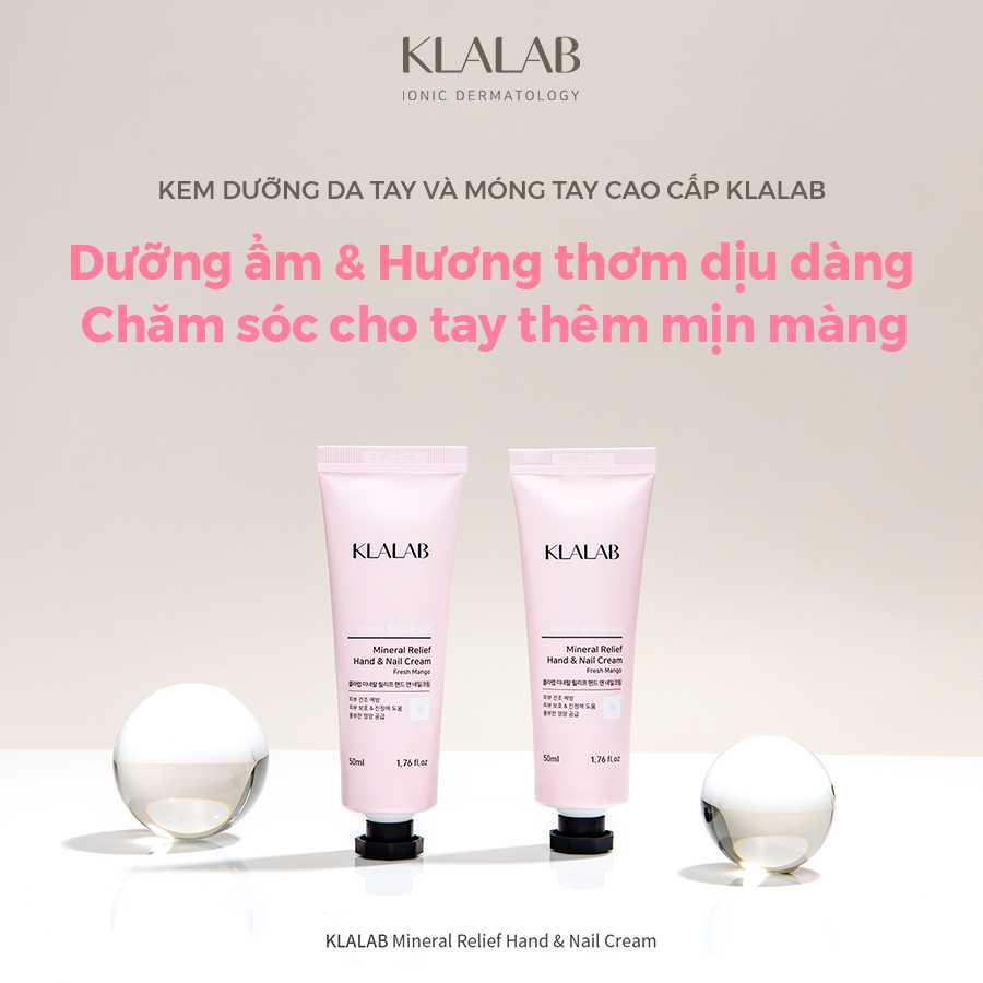Kem Dưỡng Da Tay & Móng Tay KLALAB Mineral Relief Hand & Nail Cream 50ml - K2V Shop