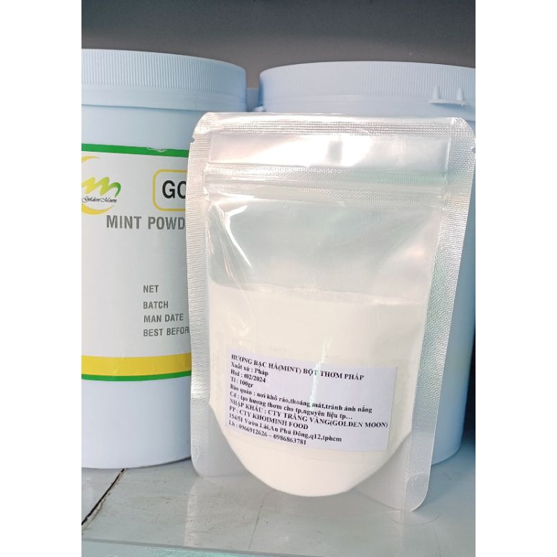 100gr Hương bạc hà (mint) bột thơm-hương thực phẩm