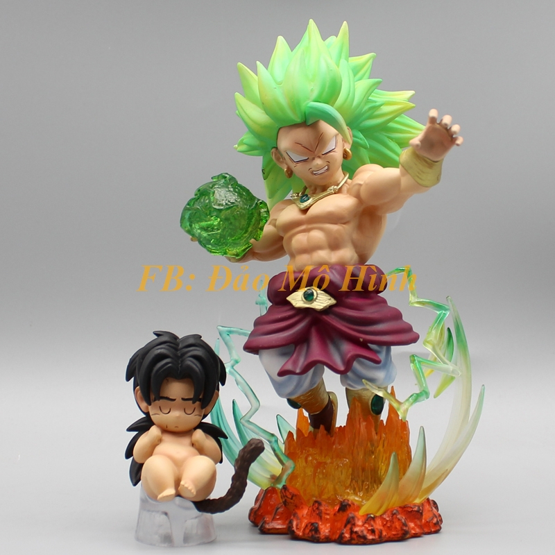 Mô hình Broly SSJ3 Cao 16CM Tặng kèm Broly Kid, Figure Broly - Mô Hình Dragon Ball