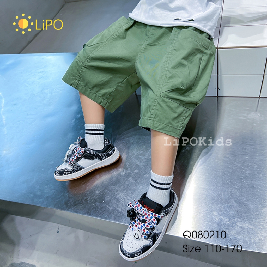 Quần short bé trai chất kaki size đại 110-170 phong cách Hàn Quốc, Quần đùi trẻ em