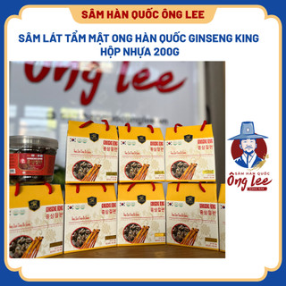 Sâm lát tẩm mật ong hàn quốc ginseng king hộp nhựa 200g