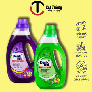 Nước giặt quần áo màu và áo trắng Denkmit dung tích 1100ml bảo vệ màu sắc và sợi vải