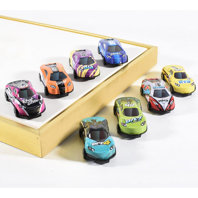 Đồ chơi xe ô tô bật nhảy 360 độ 9*4*3cm ô tô mini đâm là đụng lộn nhào vui nhộn