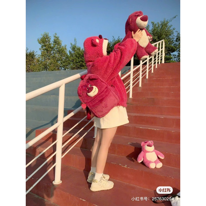 Balo gấu dâu sz to