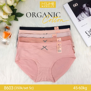  Quần lót nữ cotton organic an toàn MB 8603 set hộp 5 chiếc