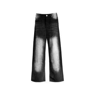Quần jeans black wolf wide leg/ quần jeans ống rộng by opium