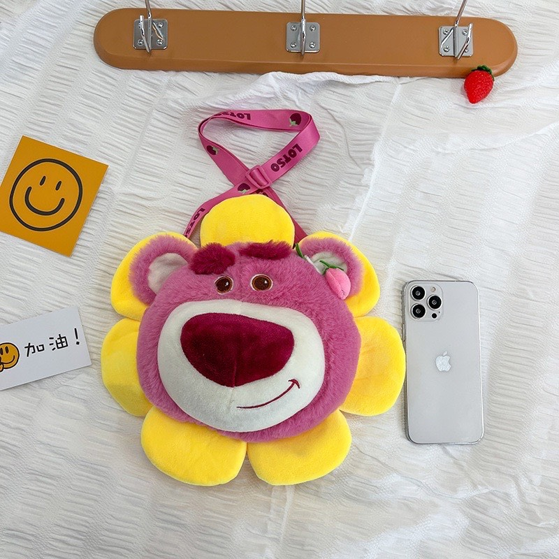 Túi gấu dâu losto hoa hướng dương nhồi bông cute siêu hot