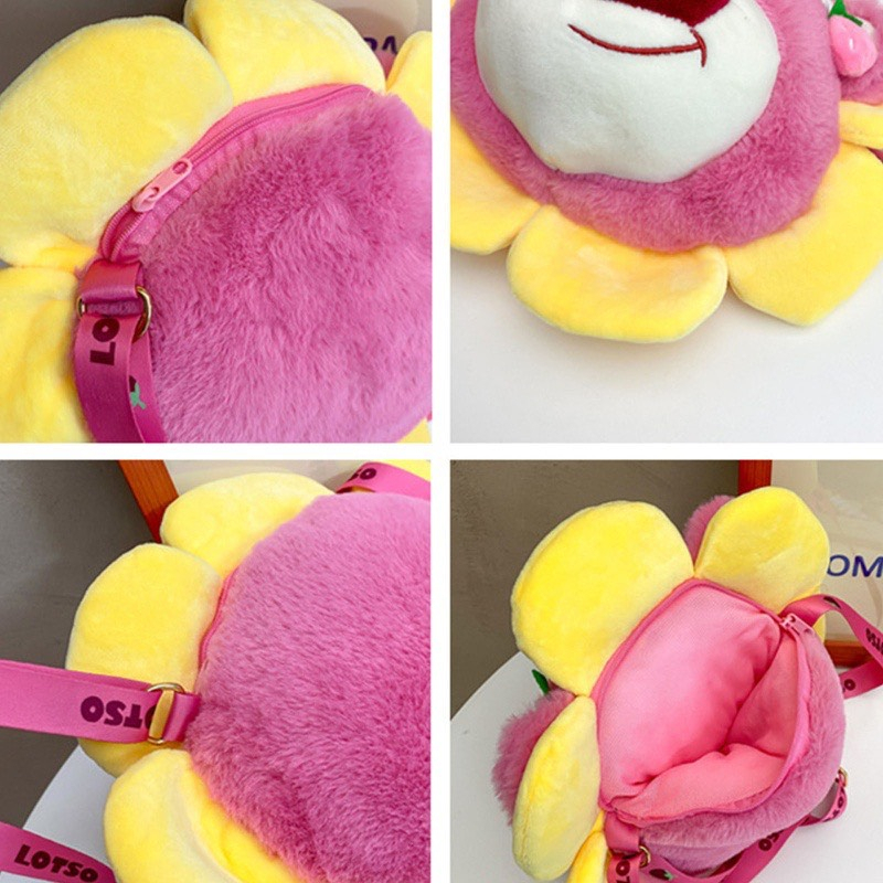 Túi gấu dâu losto hoa hướng dương nhồi bông cute siêu hot