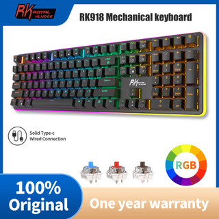 Bàn phím cơ gaming Rk918 có dây đèn led nền lớn 108 phím chất lượng