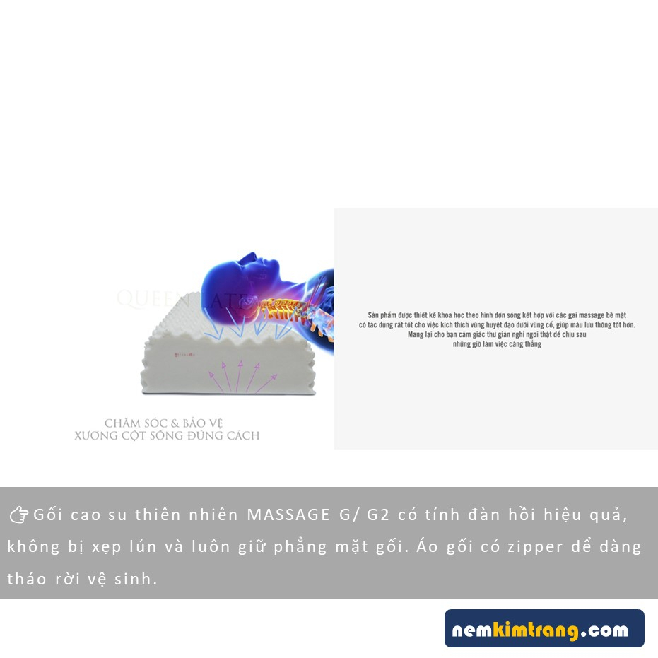 Gối cao su massage G/G1/G2 Vạn Thành - CHÍNH HÃNG, CAO CẤP