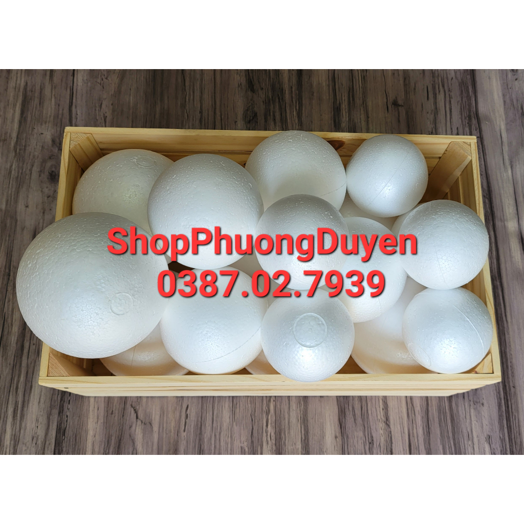 Quả xốp tròn 7cm/8cm/10cm/12.5cm/15cm/20cm/30cm