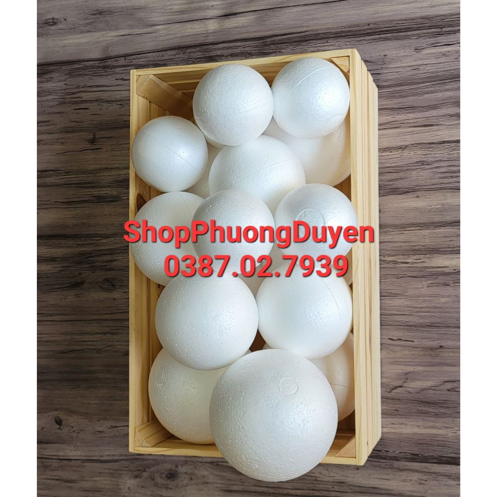 Quả xốp tròn 7cm/8cm/10cm/12.5cm/15cm/20cm/30cm