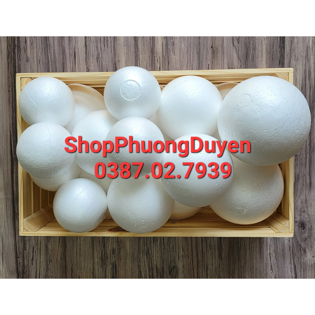 Quả xốp tròn 7cm/8cm/10cm/12.5cm/15cm/20cm/30cm