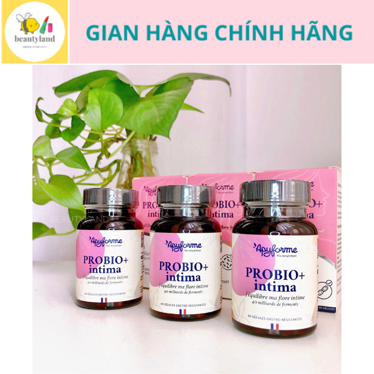 Men vi sinh pk thuần chay Apyforme Probiotic Intima Pháp hộp 60 viên