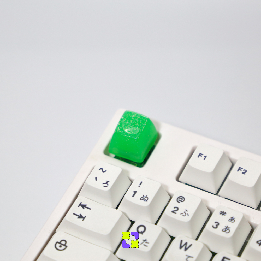 Keycap Artisan Bàn phím cơ màu xanh lá Grass Sparkle XULU Keycap (CUBE, DOM, SA) | BigBuy360 - bigbuy360.vn