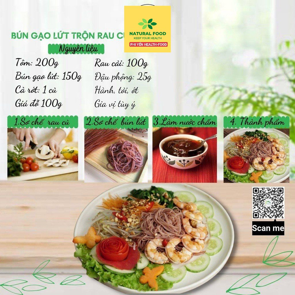 Bún Gạo Lứt Phương Nam, Loại ngon - Túi 500g/250g