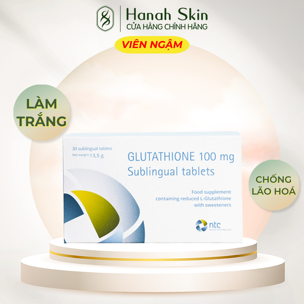 Viên Ngậm Trắng Da, giảm nám, phục hồi da Glutathione – HANAH SKIN