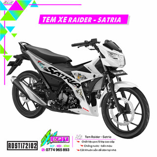 Tem dán xe satria-raider mẫu phuộc f150 chế i 02 i decal dán xe cao cấp chống nước - bền màu - cắt sẵn dễ dán