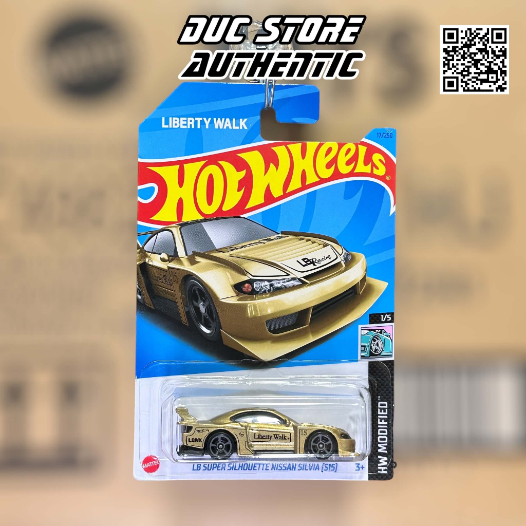 Ducstore.vn Xe mô hình HKK47 Hot Wheels LB Super Silhouette Nissan Silvia  - Gold