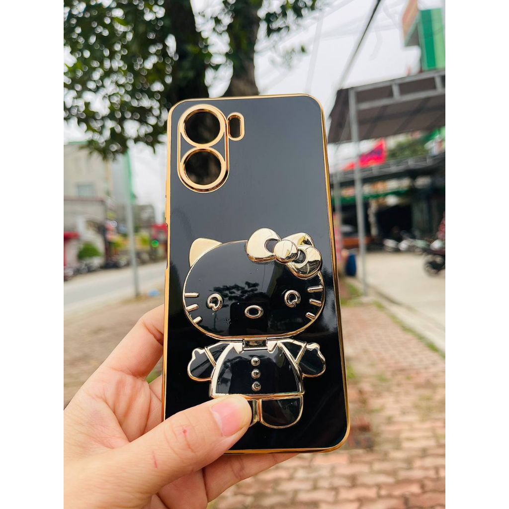 ốp lưng Vivo Y16 Y02S  Ốp Điện Thoại Cho Vivo Y16 Y02S MÈO KITTY có gương