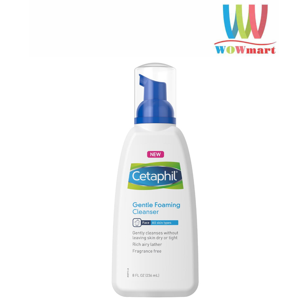 Sữa rửa mặt tạo bọt Cetaphil Gentle Foaming Cleanser 236ml-mỹ