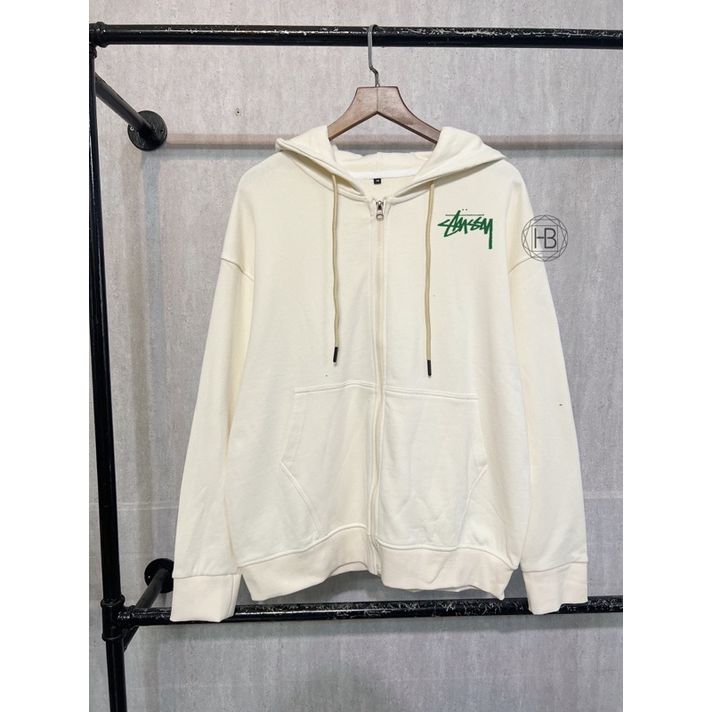 Áo Hoodie Zip Stussy Basic