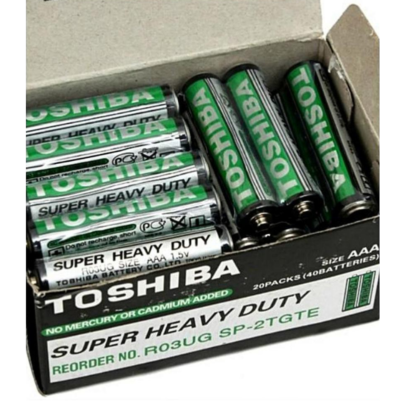 Pin tiểu AAA Toshiba 2 viên 1.5v chính hãng  - Toshiba Super Heavy Duty R03UG
