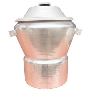 Chõ đồ xôi liền thân nhôm đúc tinh khiết - Nồi hấp đa năng 2 tầng dày dặn nấu xôi loại 1kg , 3kg ,5kg gạo