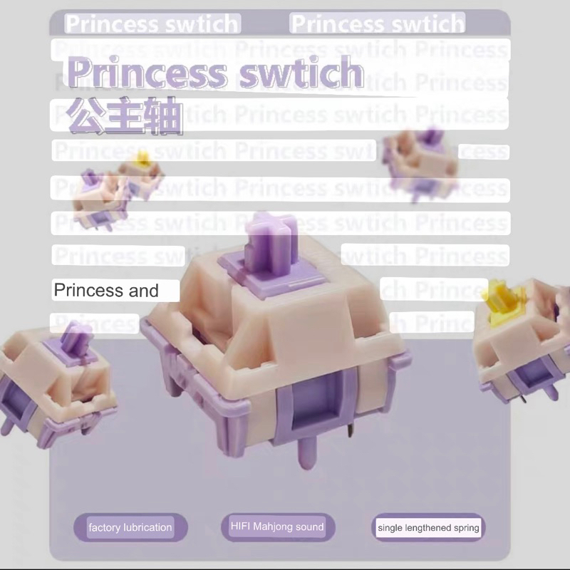 Công tắc MMD Princess V2 linear tactile switch bàn phím cơ mmd Spirit switch - Polabe Store
