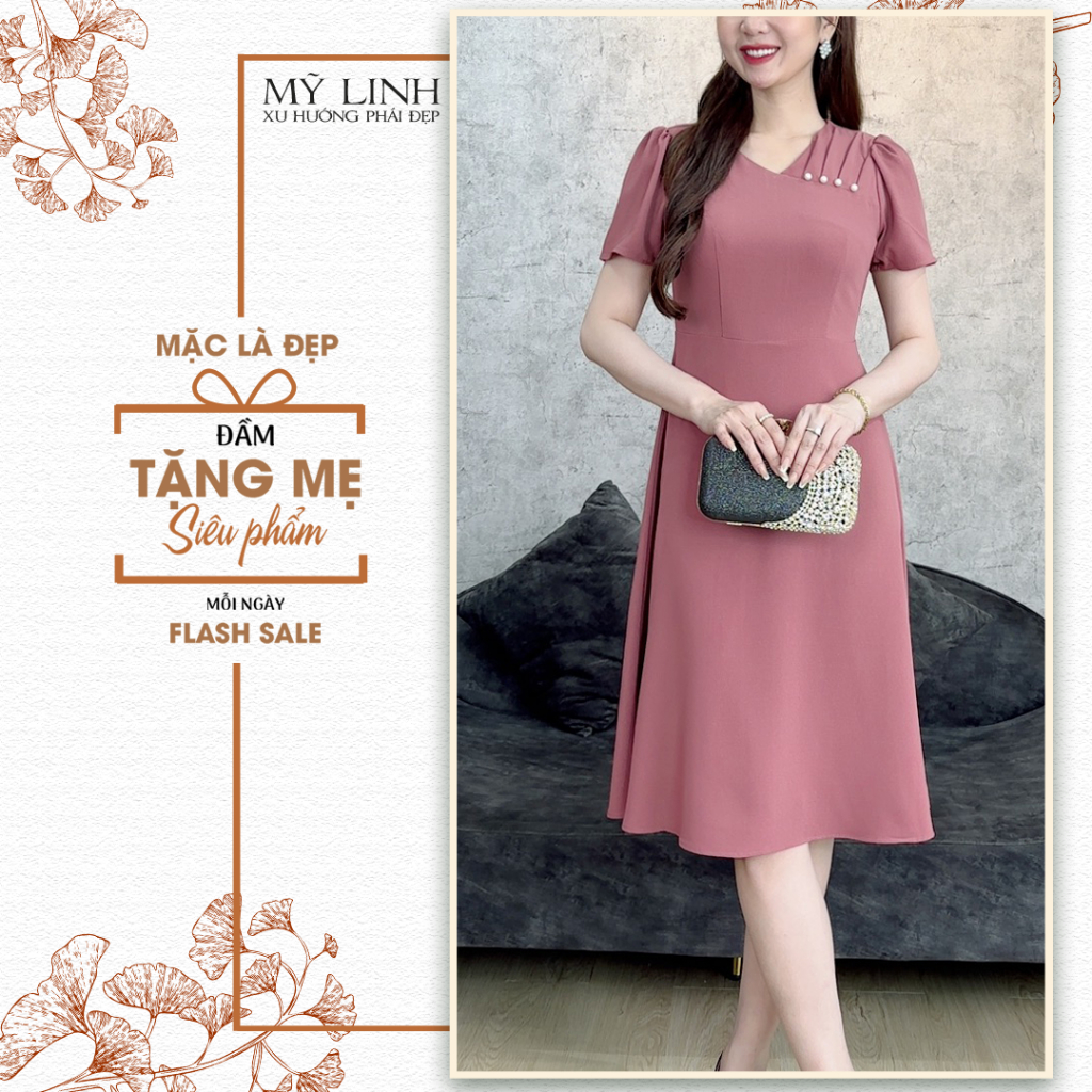 (HT 429) Bigsize Thiết Kế Trang Nhã Thanh Lịch ĐI Làm Đi Chơi Đi Tiệc Cho Mẹ U50