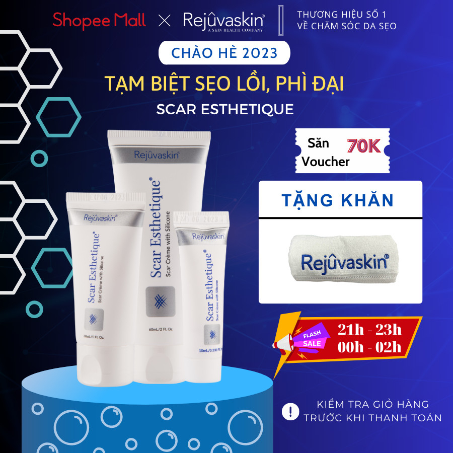 Kem xóa mờ Sẹo Thâm, Sẹo Rỗ, Sẹo Lõm Scar Esthetique của Rejuvaskin Mỹ
