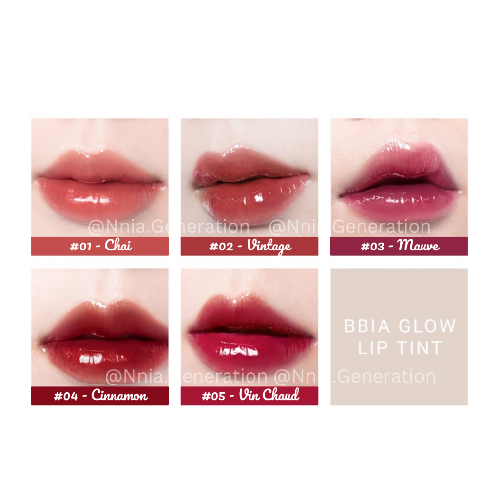 Son Tint Bóng Bbia Glow Lip Tint - 5 Màu 001 002 003 004 005 - 3.2g