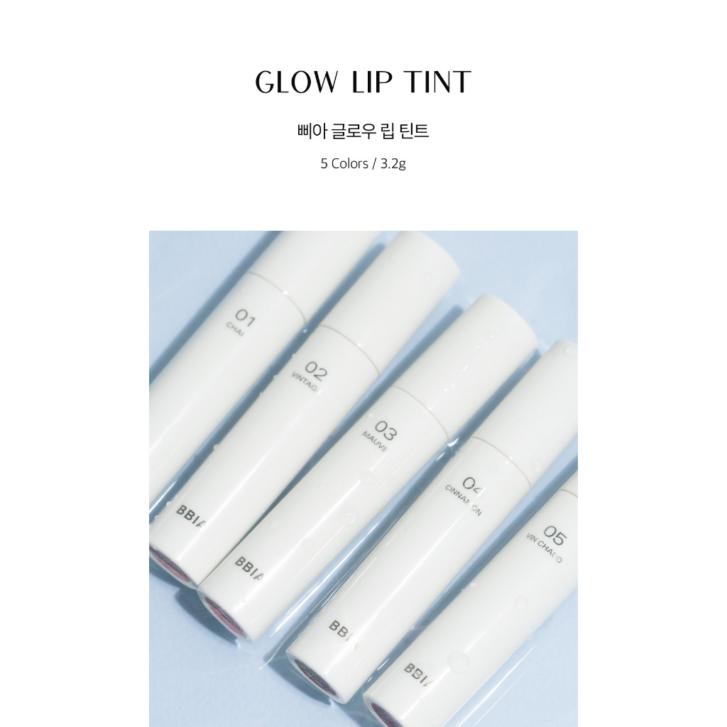 Son Tint Bóng Bbia Glow Lip Tint - 5 Màu 001 002 003 004 005 - 3.2g