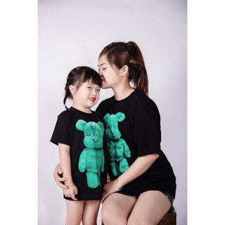 Áo gấu xanh gia đình